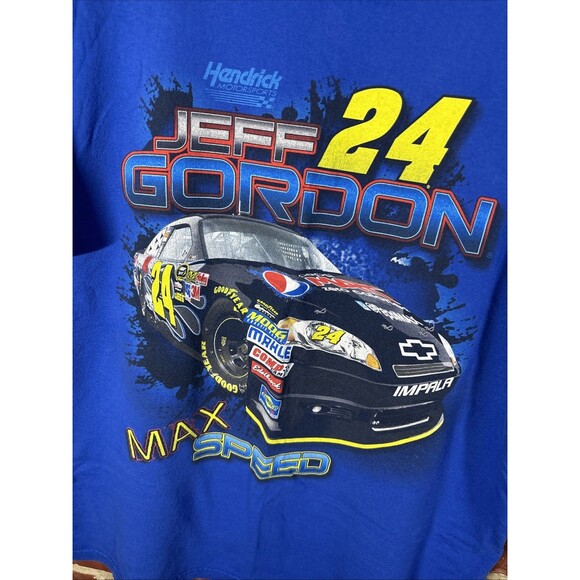 Vintage Y2k Jeff Gordon 24 Nascar Racing Shirt Pepsi Max Short Sleeve Sz Large - Picture 2 of 6